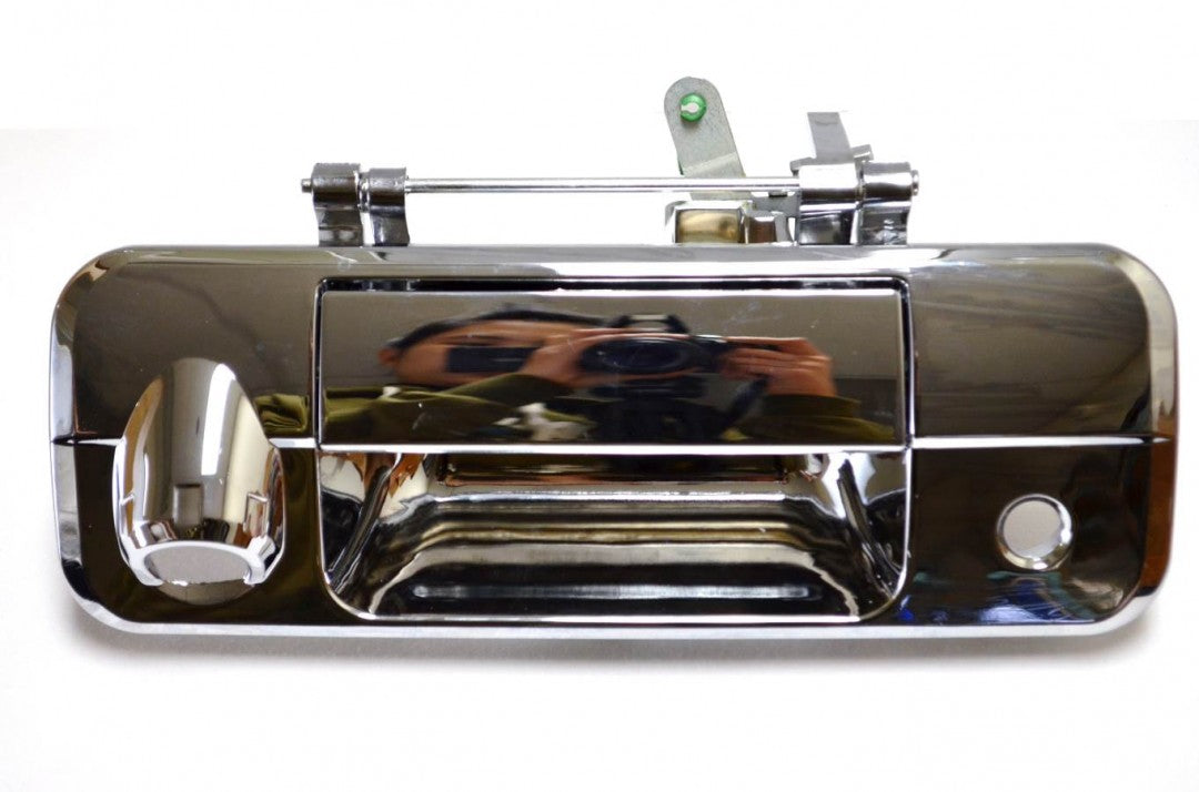 PT Auto Warehouse TO-3952M-T1 - Tailgate Handle, Chrome - with Camera Hole